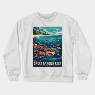 Great Barrier Reef Vintage Retro Adventure Crewneck Sweatshirt